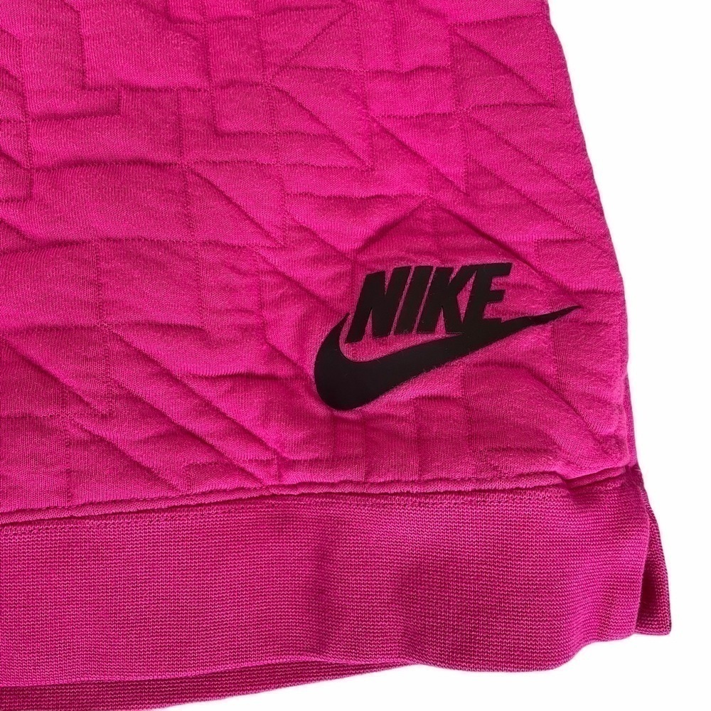 Nike Pink Quilted Girls Sweatshirt - Picture 3 of 5